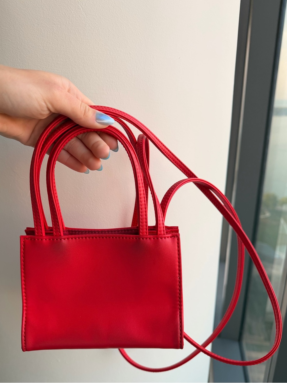 Red Mini Telfar Purse - Picture 4 of 5